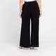 Yoek Wide Leg Jersey Pull On Trouser Black