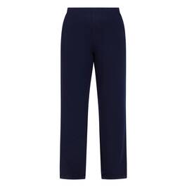 Yoek Pull On Soft Jersey Trousers Navy  - Plus Size Collection