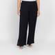 Yoek Chiffon Palazzo Trousers Black 