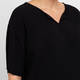 Yoek Plisse Tunic Black 