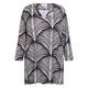 Yoek Frond Print Tunic Black And White 