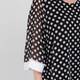 Yoek Polka Dot Tunic Black 