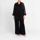Yoek Wide Leg Jersey Pull On Trouser Black