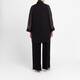 Yoek Sheer Cowl Neck Tunic Black 