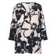 Yoek Floral Sketch Print Tunic Vanilla