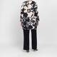 Yoek Floral Sketch Print Tunic Vanilla