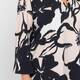 Yoek Floral Sketch Print Tunic Vanilla