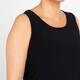 Yoek Satin Jersey Vest Black 