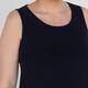 Yoek Satin Jersey Vest Navy