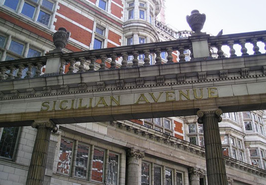 Sicilian Avenue near BEIGE