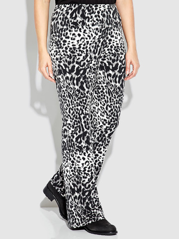 Yoek - Animal print trousers