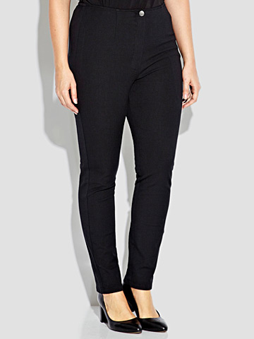 BEIGE's own label - Narrow leg stretch jeans in black