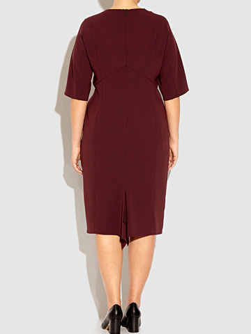 Marina Rinaldi Burgundy Dress
