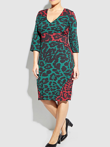 Anna Scholz - Double silk 2 tone dress