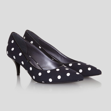 Marina Rinaldi - Navy polka dot shoes