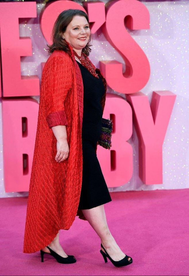 Joanna Scanlan, dressed by Leanda at Beige