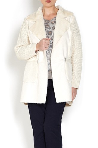 Beige Knit Jacket