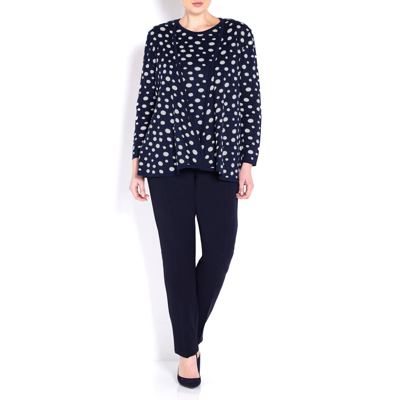 Karin Navy Polka Dot