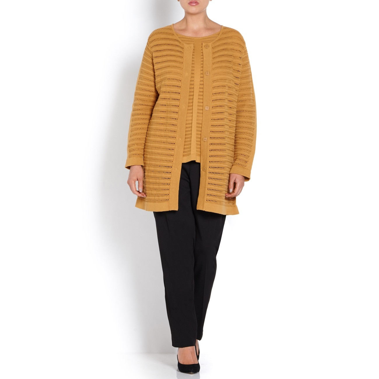 Marina Rinaldi Pure Cotton Lace Stitch