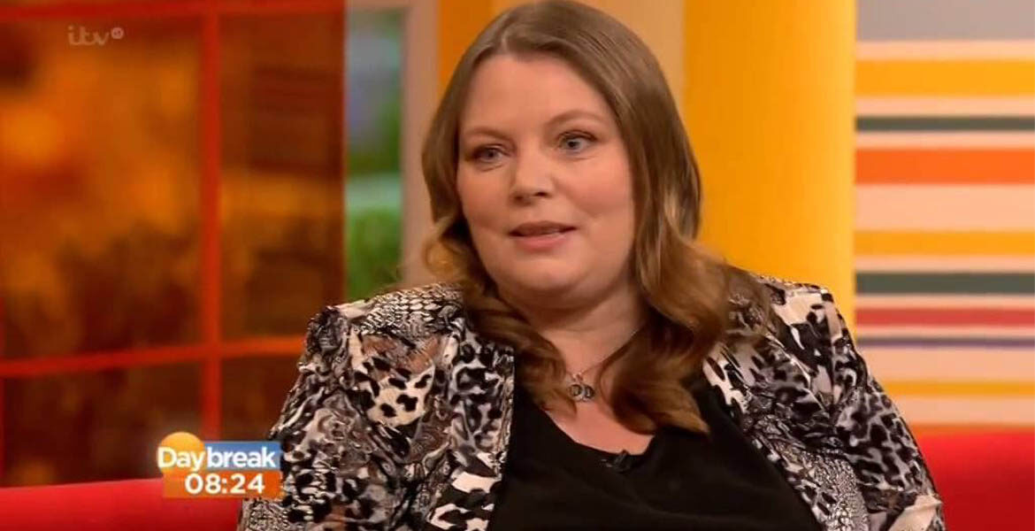 BeigePlus worn by Joanna Scanlan on ITV