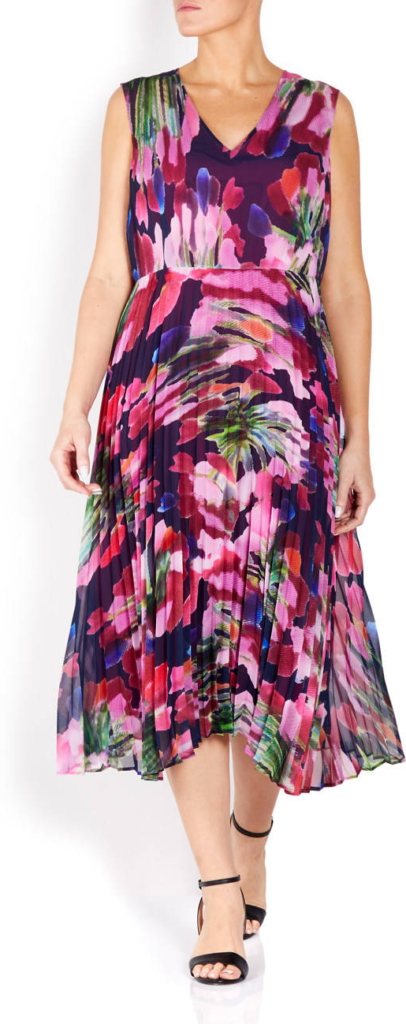 Persona by Marina Rinaldi Georgette Dress With Optional Sleeve