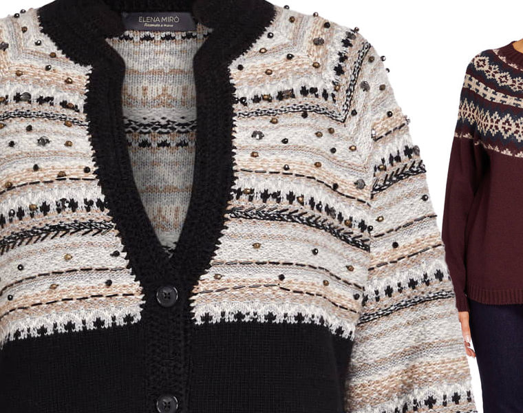 Fair Isle Knitwear by Beige Plus