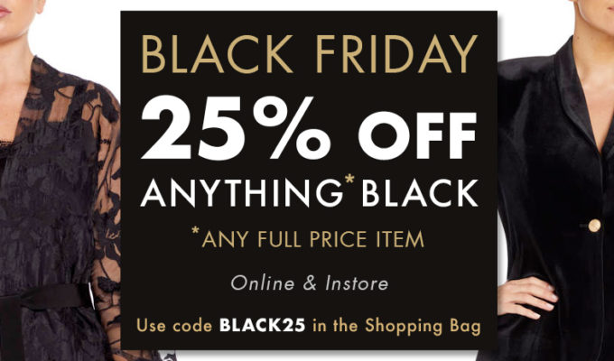 Black is back & with 25% discount