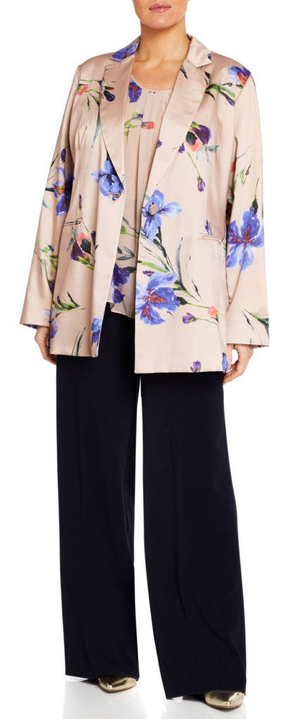 Persona by Marina Rinaldi Satin Floral Jacket Cacha 