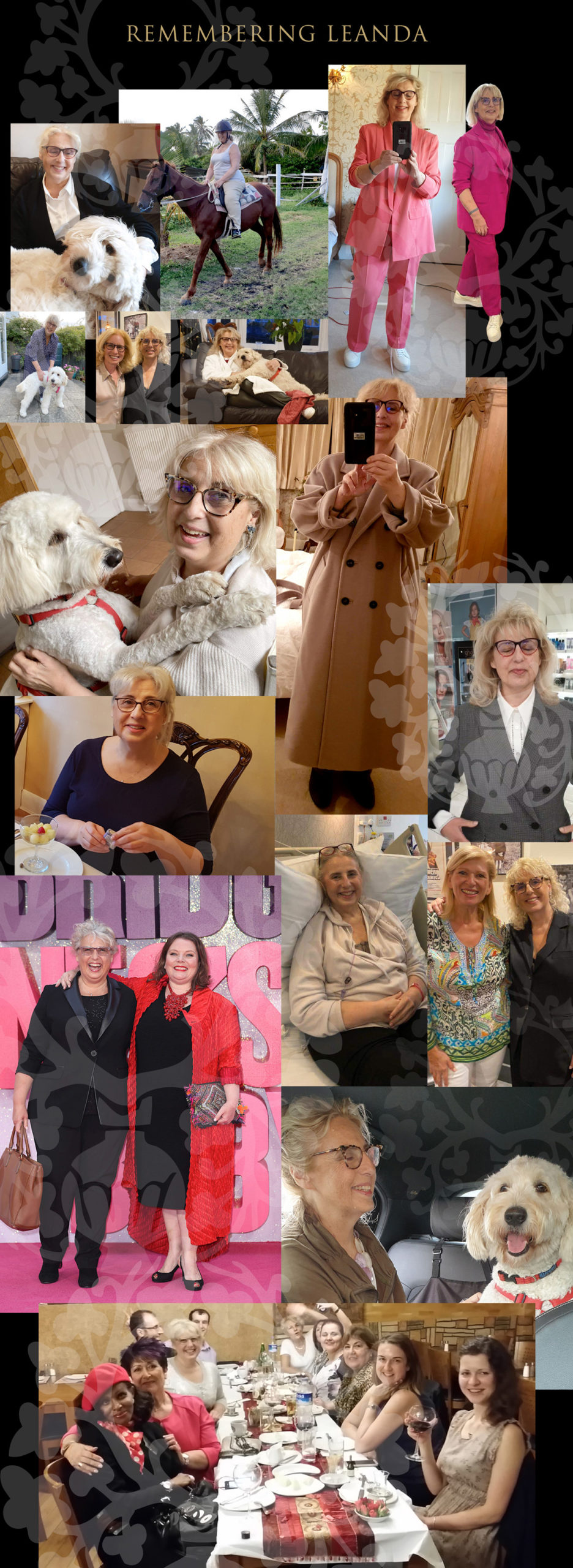 Leanda Walters sadly and peacefully passed away on Friday 22 September 2023 - Photographs remembering Leanda.