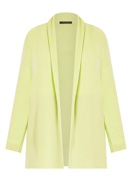 Elena Miro Wool Long Cardigan Lime