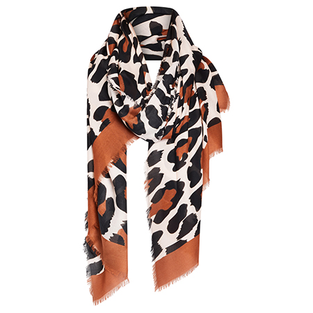 Elena Miro Animal Print Scarf