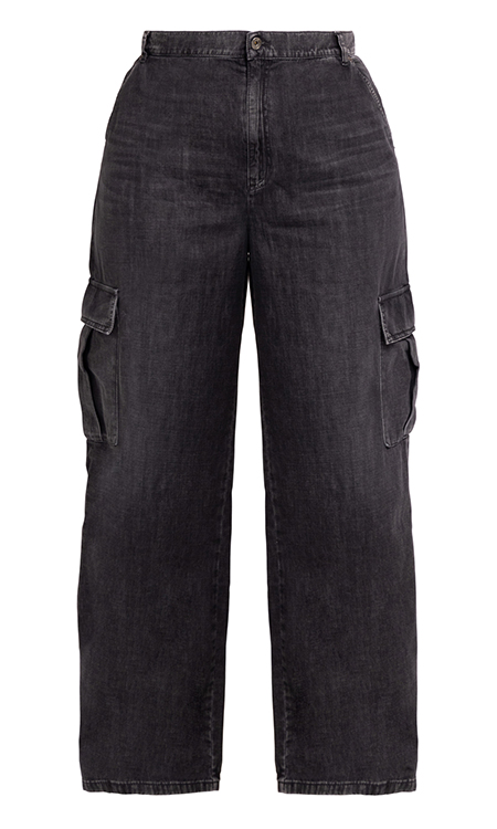 Marina Rinaldi Denim Cargo Jeans Black