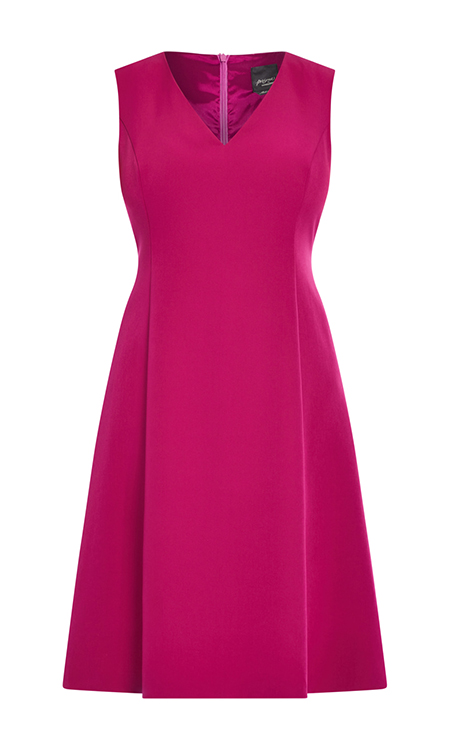 Persona by Marina Rinaldi Flared Dress Magenta