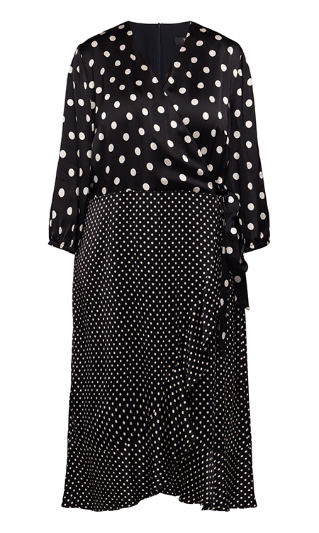 Tia Polka Dot Wrap Dress