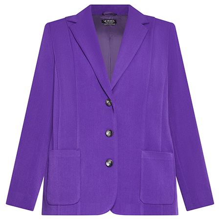 Verpass Single Breasted Blazer Jacket Purple