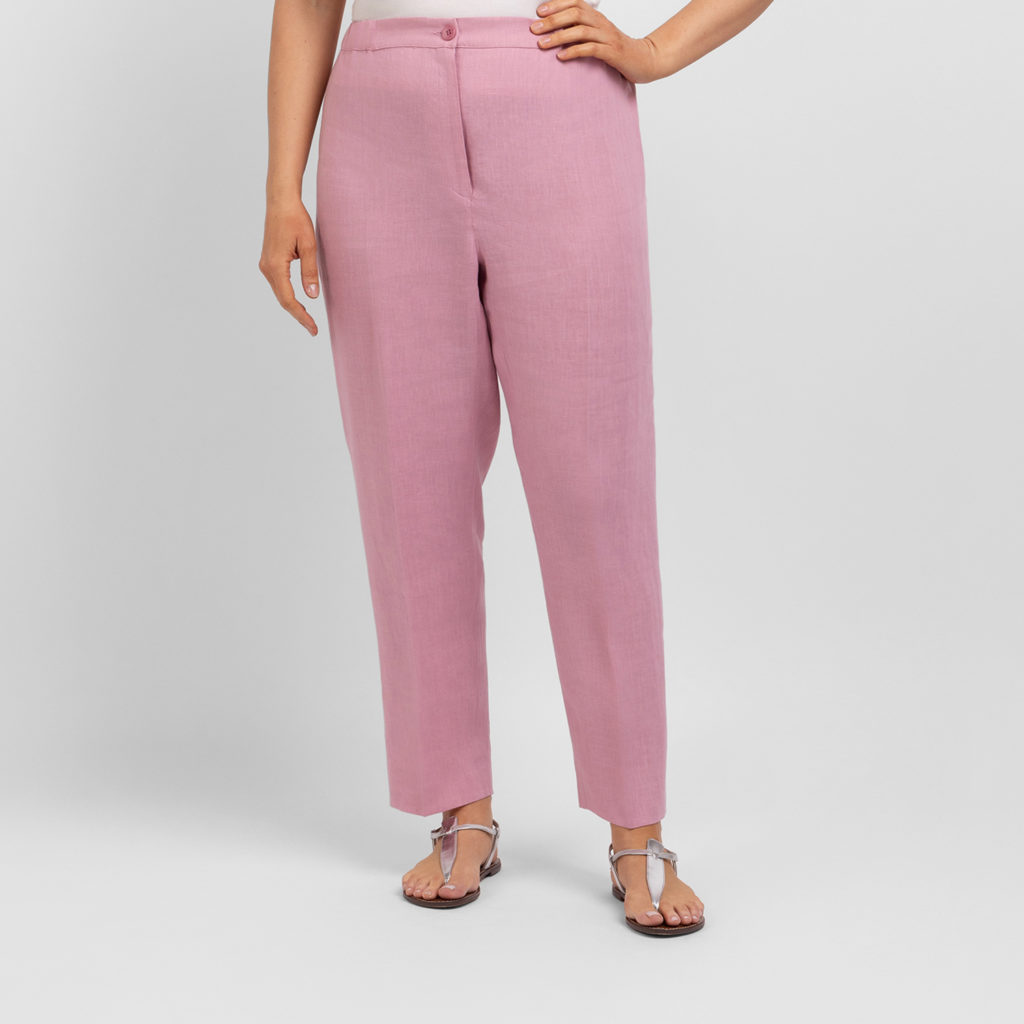 Marina Rinaldi Pure Linen Cigarette Trousers