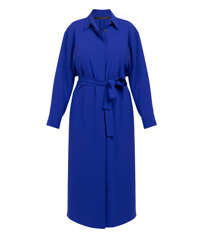 Marina Rinaldi Compact Triacetate Shirt Dress