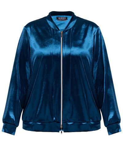 Verpass Velour Zip Up Blouson Jacket