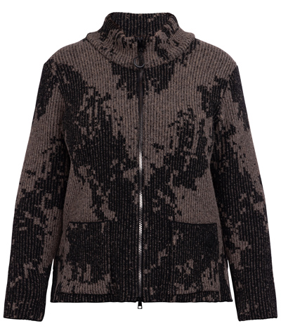 Faber Merino Blend Knitted Fleece Jacket
